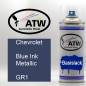 Preview: Chevrolet, Blue Ink Metallic, GR1: 400ml Sprühdose, von ATW Autoteile West.